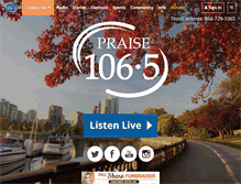 Tablet Screenshot of praise1065.com